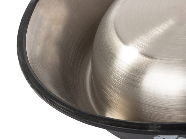 Metal dog bowl anti-slip gum 150 мл