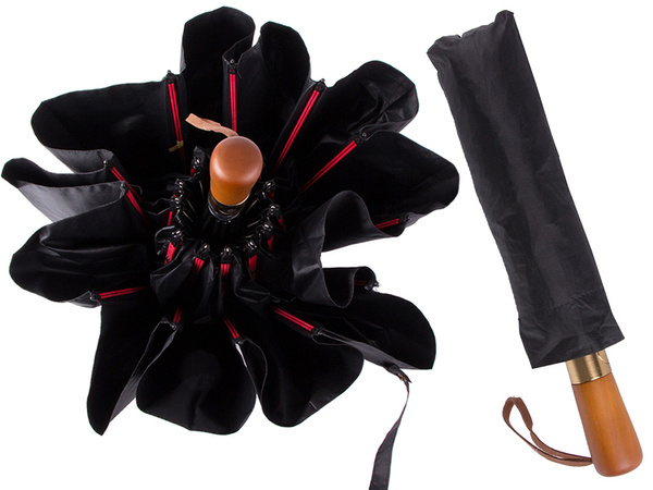 Regenschirm klappschirm automatisch schwarz unisex elegant gross dezent