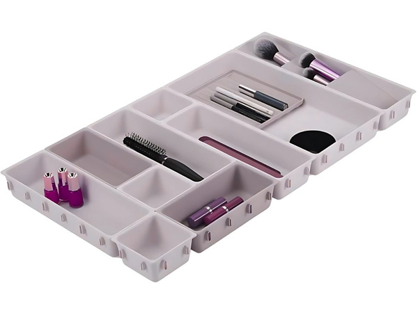 Large cosmetics organiser modular drawer insert 12 items