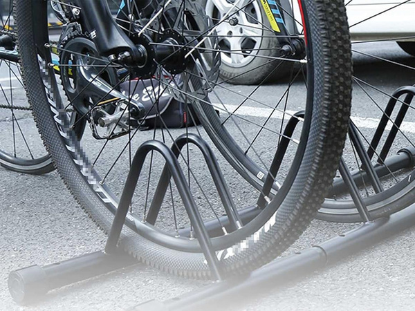 Statīvs 3 velosipēdiem velosipēdu glabāšanas pakalpojums autostāvvietu barjeras