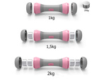 Haltères de fitness réglables 2 x 2 kg set de 2 pièces poids réglable