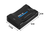 Adapter scart to hdmi  av euro full hd converte