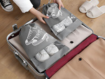 Sac à chaussures sac de rangement pour vêtements sac de voyage avec cordon gris
