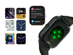 Smartwatch dámske hodinky pánske hodinky s gumovým remienkom športové bluetooth hovory