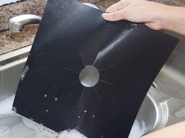 Alfombrilla protectora para quemadores de cocinas de gas juego de 4 alfombrillas