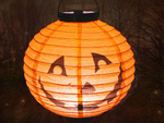 Lampion dynia led świecąca dekoracja ozdoba na halloween papierowy
