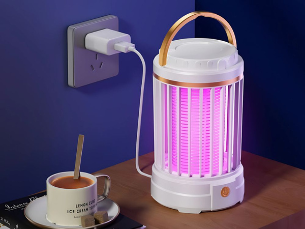 Moskītu atbaidīšanas uv rezultātā uzlādējams piekaramais kukaiņu lampa 2 režīmi ar gaismu