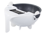 Vegetable slicer with strainer bowl