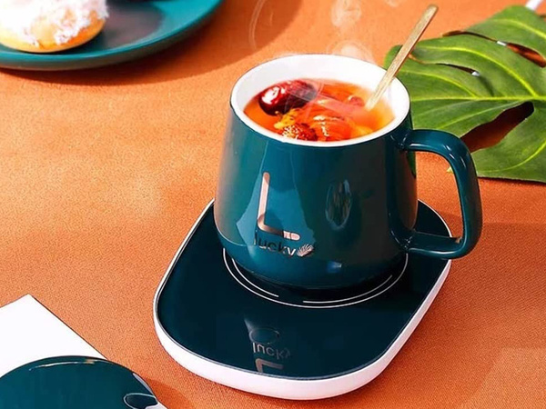 Calienta tazas te/café eléctrico 16w led panel estanco