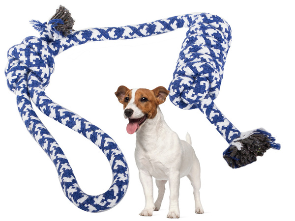 Juguete para perros cuerda de tirar fuerte cuerda larga