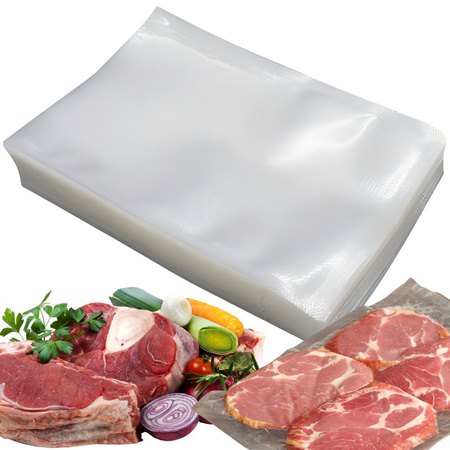 Sacs pour emballage sous vide 28 cm x 40 cm 50 pièces pour soudoise moletée