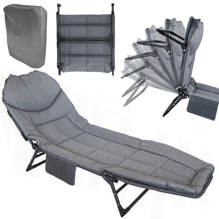 Folding travel bed recliner mattress lightweight portable field bed