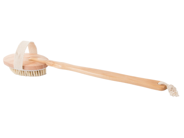 Mokra in suha masažna krtača za telo za hrbet