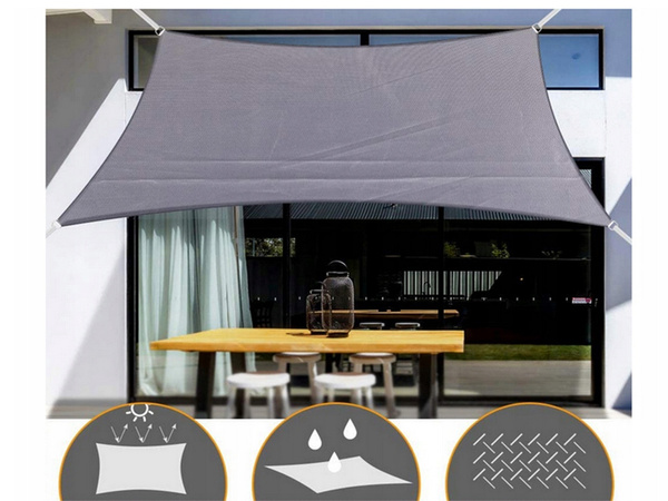 Sunshade téglalap alakú kerti vízálló vitorla 4x3m napellenző