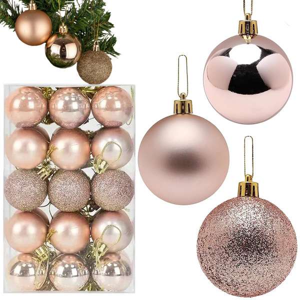 Adornos para el árbol de navidad 30pzas golden brilliant blinger matte