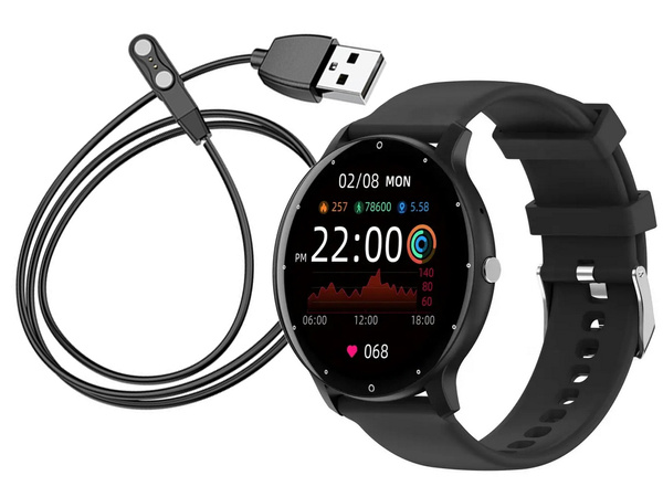 Smartwatch dámske hodinky pánske hodinky s gumovým remienkom športové bluetooth hovory