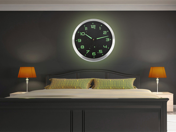 Large fluorescent wall clock light stars 30cm