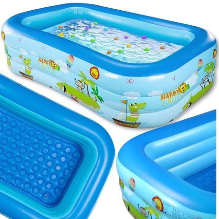 Inflatable pool large rectangular garden family inflatable pool for children