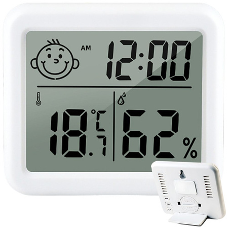 Thermomètre hygromètre horloge calendrier électronique interne sans fil