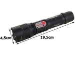 Tactical torch bailong cree led usb xml-l t6