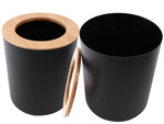 Set baie 6-in-1 baie toilet toilet handle bin black set