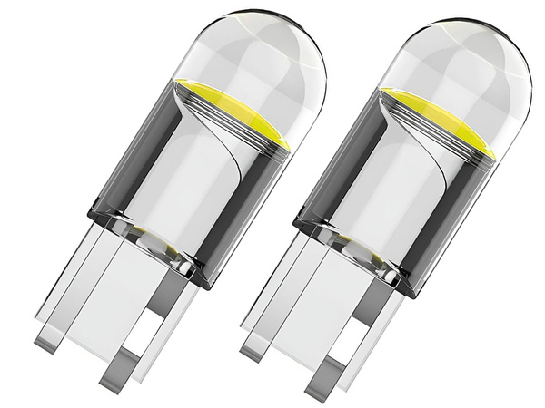 W5w t10 alb cristalic led lumină auto 2 buc component