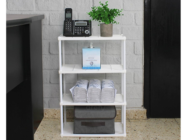 Estanteria baño cocina estanteria armario 4 niveles organizador