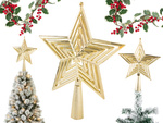 Estrella de navidad ornamento del arbol de navidad punta de navidad irrompible oro