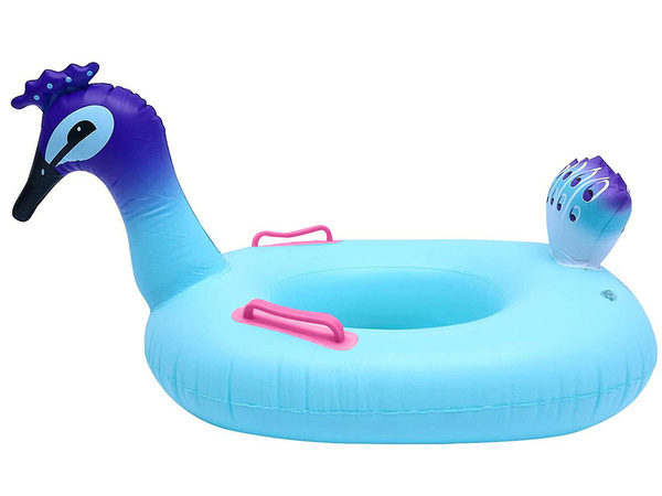 Pequeña rueda de pavo real inflable para la natación del bebé en el agua de la piscina 60cm