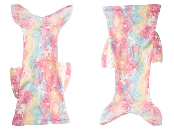 Couverture queue de sirène couverture sac de couchage chaud lumineux pour filles doux cheval