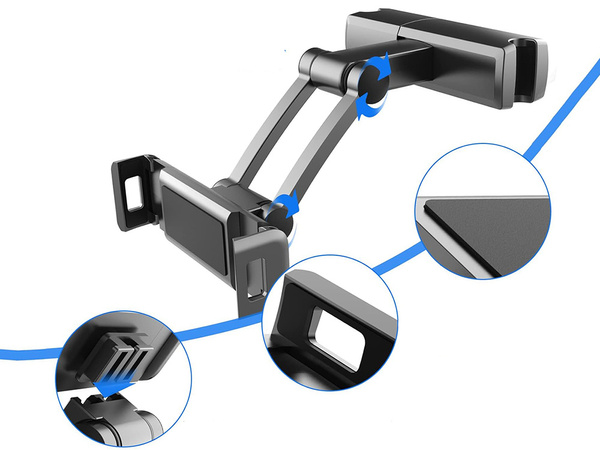 Support de voiture pour tablette téléphone appui-tête réglable universel