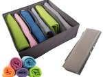 Bra organiser 6 compartments for wardrobe drawer grey