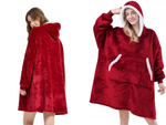 Warmes sweatshirt oversize-decke xxl 2in1 dickes fell weiches kapuzenmantel
