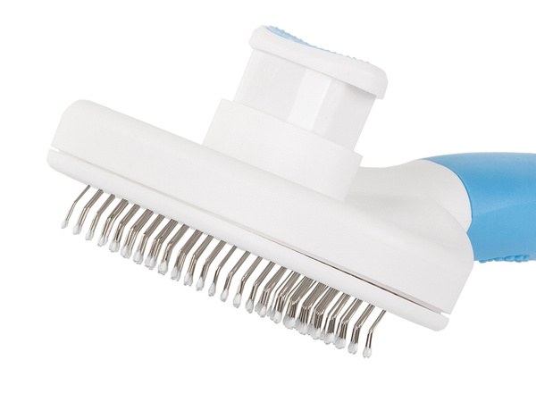 Self-cleaning hair brush for dogs cats