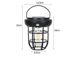 Lampara solar con sensor de movimiento crepuscular 3 modos 3 led 1800lm estanca