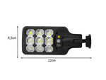 Farola solar led de exterior con sensor de movimiento y crepuscular + mando a distancia