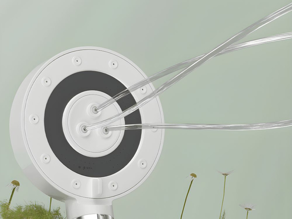 Shower head with 5 spray modes and anti-scale water filter spa