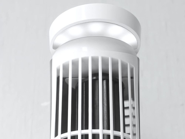 Wentylator kolumnowy mini biurkowy z lampką led 2 biegi usb cicha praca