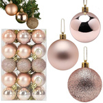 Adornos para el árbol de navidad 30pzas golden brilliant blinger matte