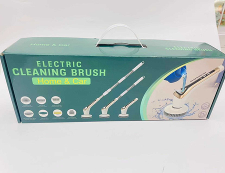 Electric rotating brush for tile grout mop set of attachments battery