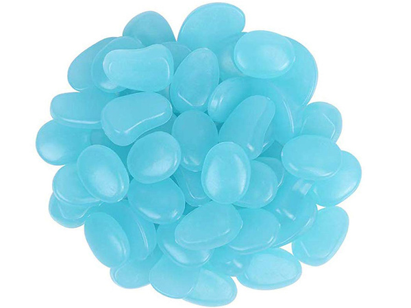 Fluorescentní svítící kamínky 100 ks