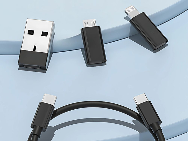 Adaptérová sada 5 v 1 usb-c micro usb typ a telefón v puzdre
