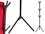 Podea în picioare haine rack jachete podea stand metal negru
