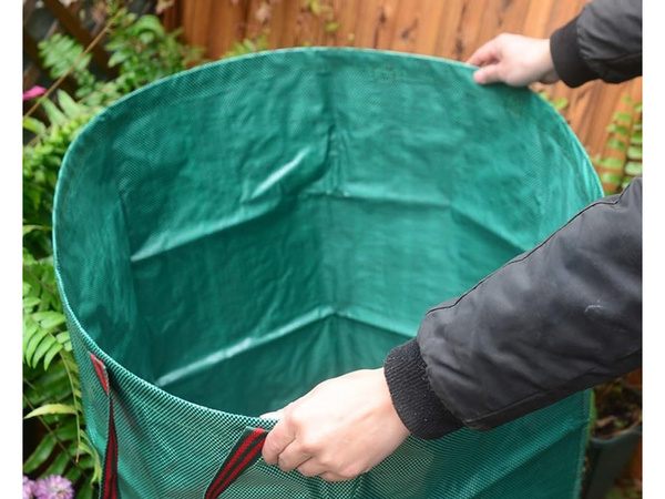 Sac de jardin sac de jardin ramasse feuilles conteneur d'herbe 120l solide grand