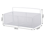 Cesta colgante organizador metálico estante colgante cocina blanco