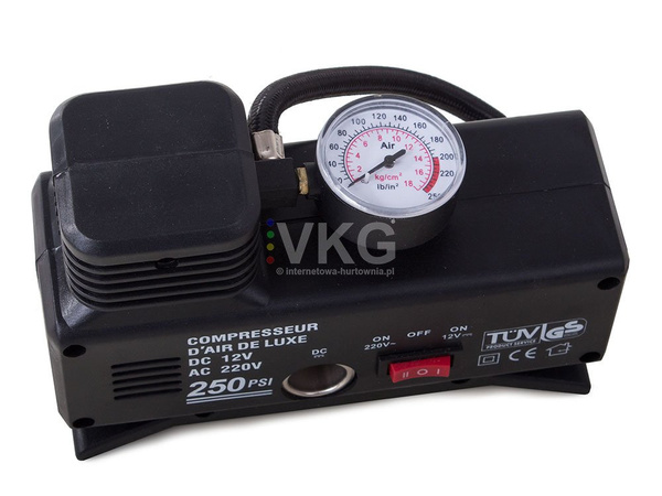 Autó kompresszor szivattyú 230v 12v 250 psi