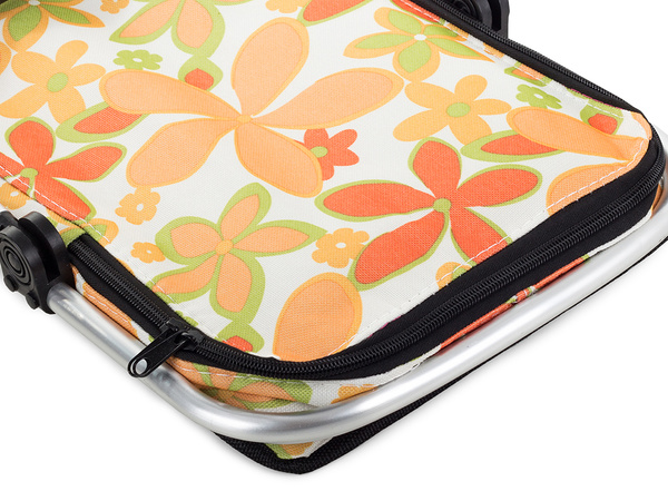 Thermal folding picnic basket insulating shopping basket