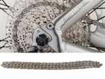 6/7/8 rindas velosipēdu ķēdes 116 posmi mtb heavy duty ar tapu