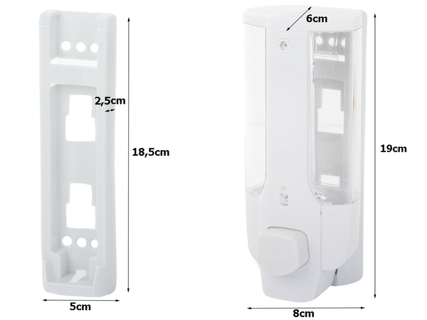 Wall-mounted gel soap dispenser