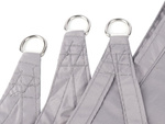 Vela de sombra impermeable de jardín 3x2m gris rectángulo toldo